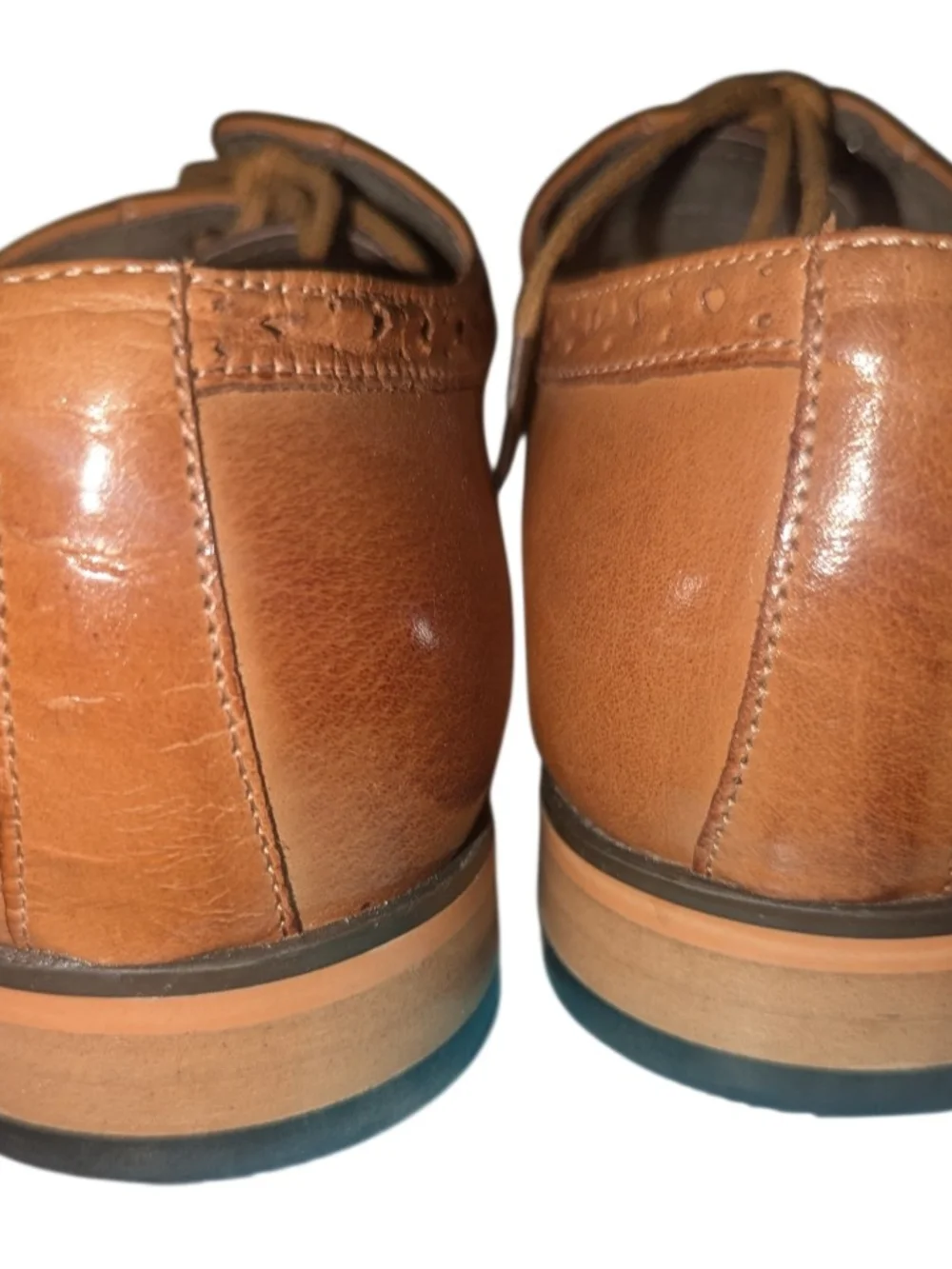 Adams Two-Tone Brown Brogue Oxfords